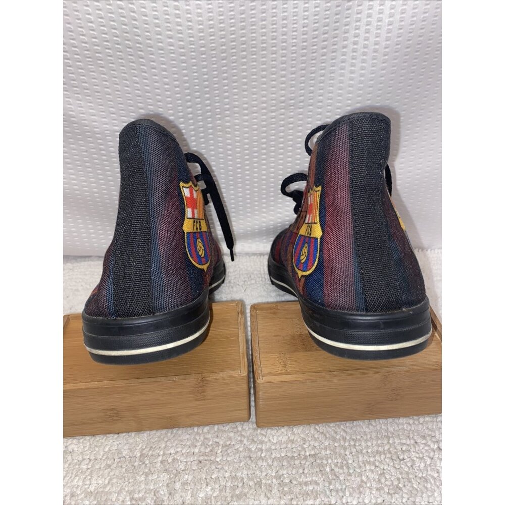 FCBARCELONA Football Team Canvas Colorful Sneakers Mid Rise Size 10 Men - Picture 6 of 6